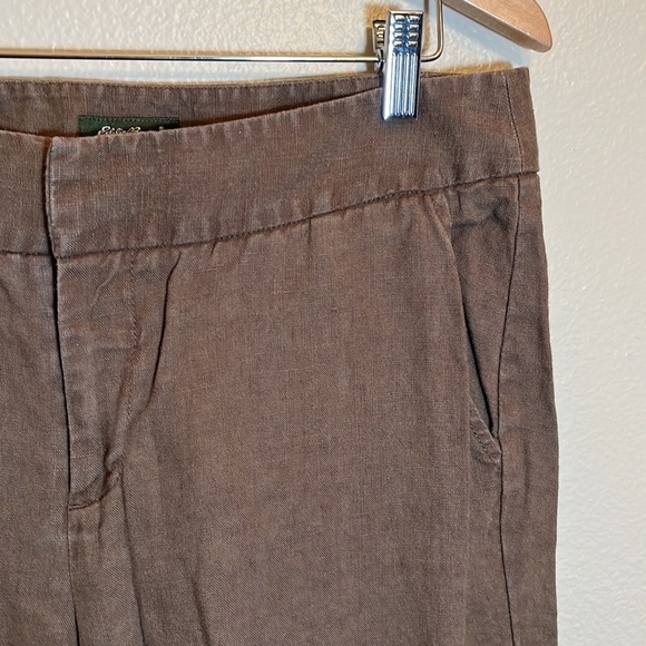 Eddie Bauer Vashon Fit Brown Linen Pant - Picture 3 of 16